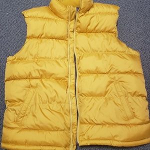Yellow Old Navy Bubble Puffer Vest Jacket XXL